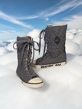 Replay Lace-Up Quilted sneakers 39/8.5